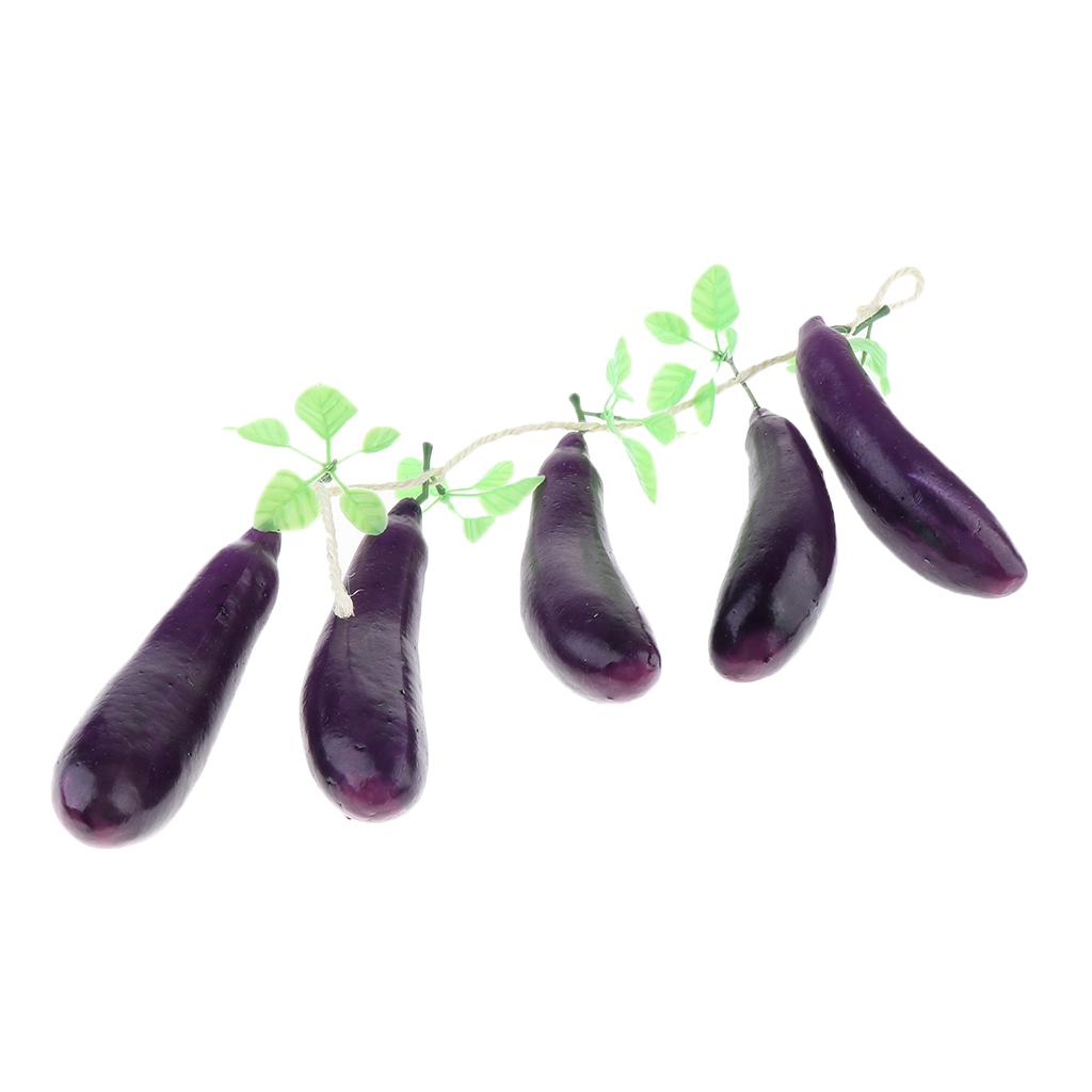 Artificial Vegetable Branch, Eggplant, Sweet Potato and Bitter Gourd Model