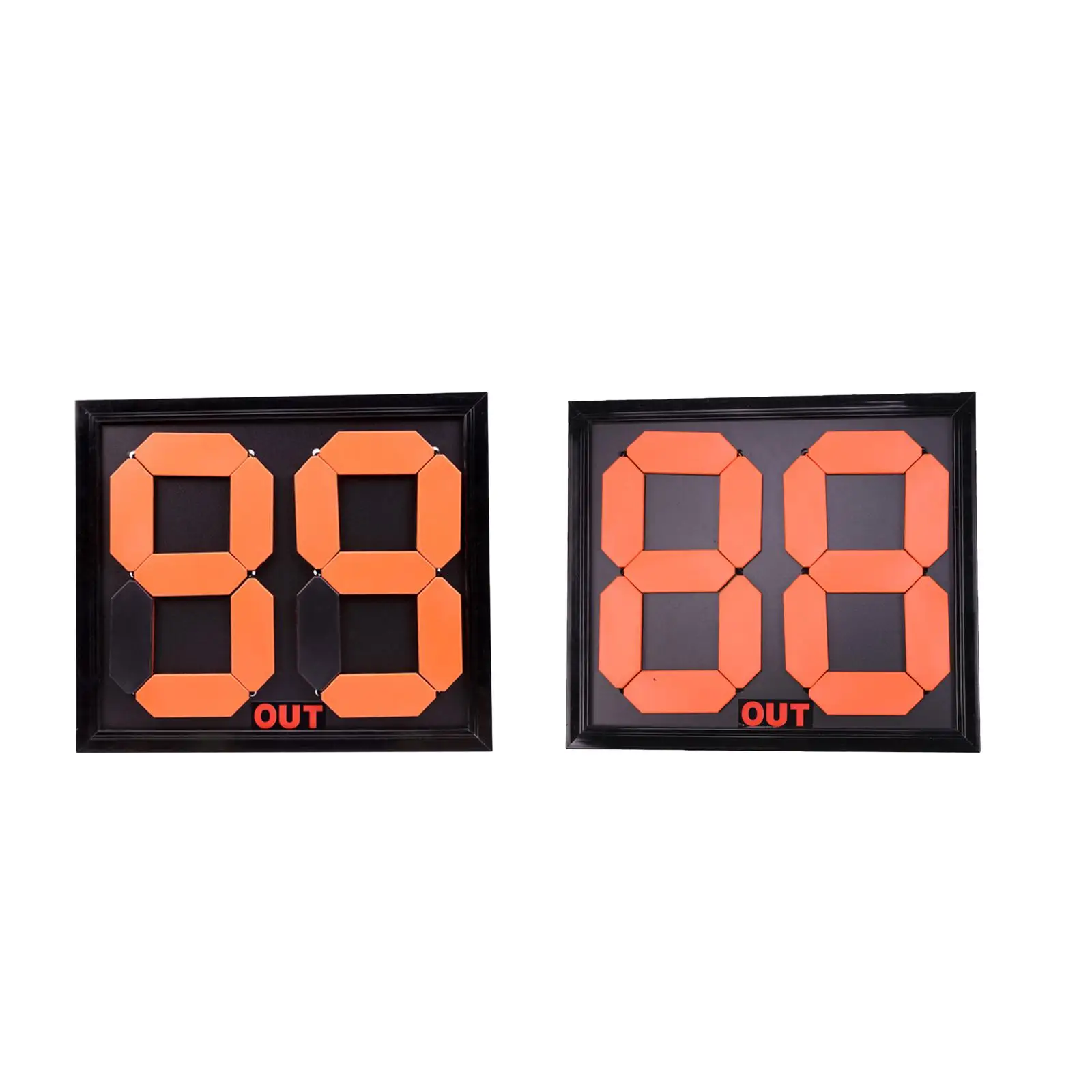 2Pcs Soccer Football Substitution Board Soccer Game Basketball Game Electronic Scoreboard