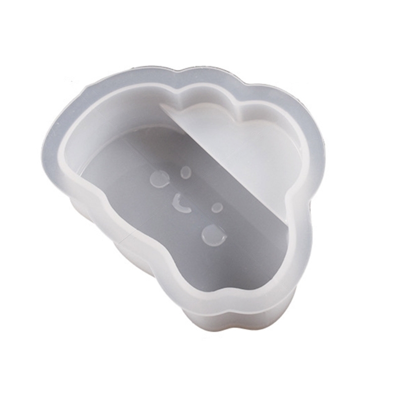 Business Card Storage Silicone Mold Clouds Rainbow Hexagon Heart Card Holder Display Resin Epoxy Mold DIY