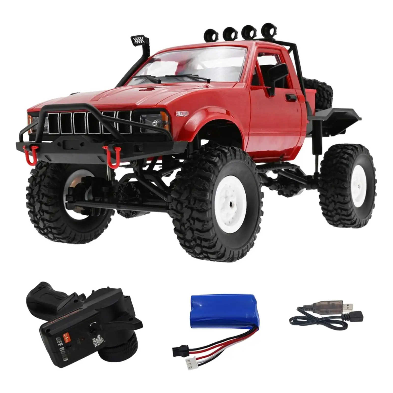 1/16 RC Truck C14 Rock Crawler 4CH 2.4GHz 4WD Remote Control Car for WPL Racing Vehicle All Terrain Car Kids Gift Model