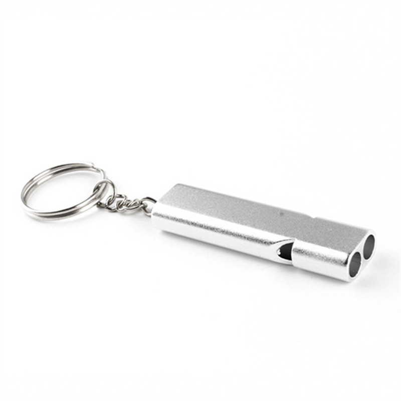 Tragbare Hochfrequenz Aluminium Legierung Notfall Pfeife Schlüsselbund Outdoor Werkzeuge Ausbildung Pfeife Camping Wandern EDC Zubehör – Detail 12