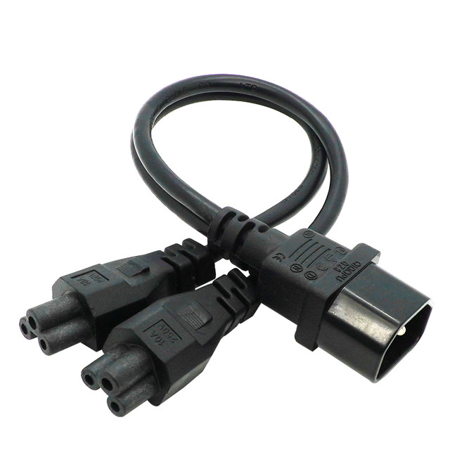 TONYSA Cavo Di Alimentazione Splitter IEC320 C14 Maschio A Doppio C5 Femmina Per Adattatore Laptop 100250 - Foto 4