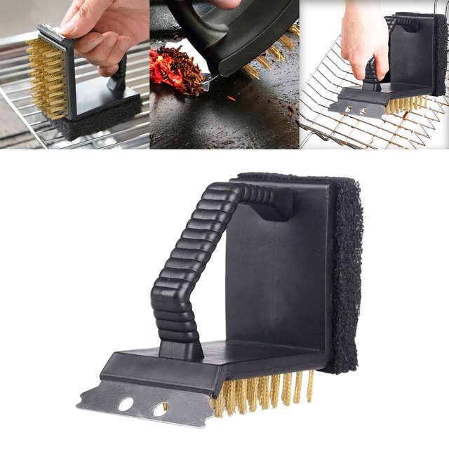 BBQ Cleaning Brush 3-in-1 - Barbecue Grill Cleaning 