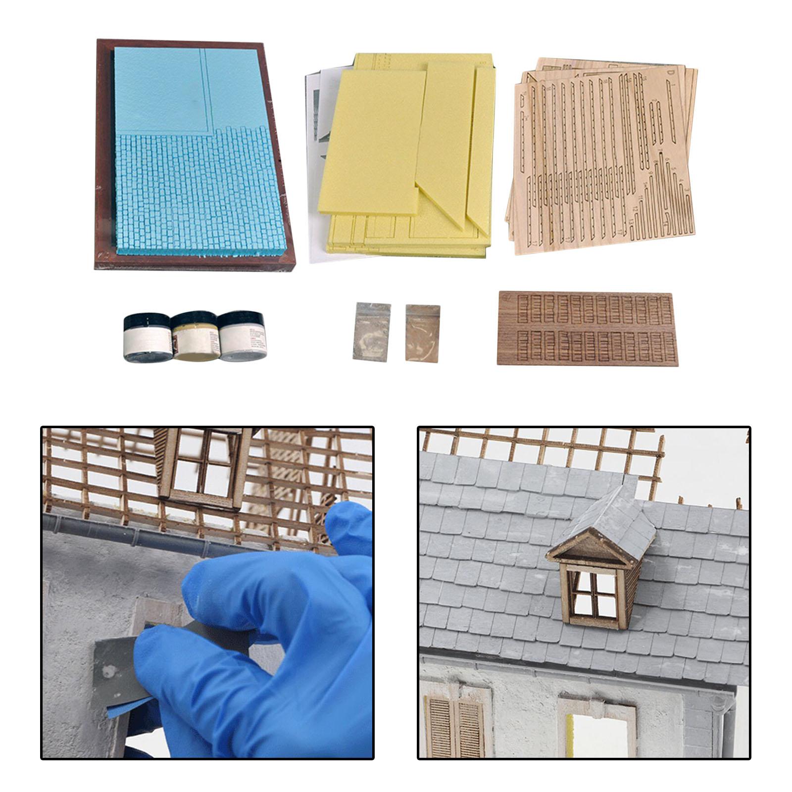 Unassembly 1/35 Building  Kits Ruins House Scene for Architecture 