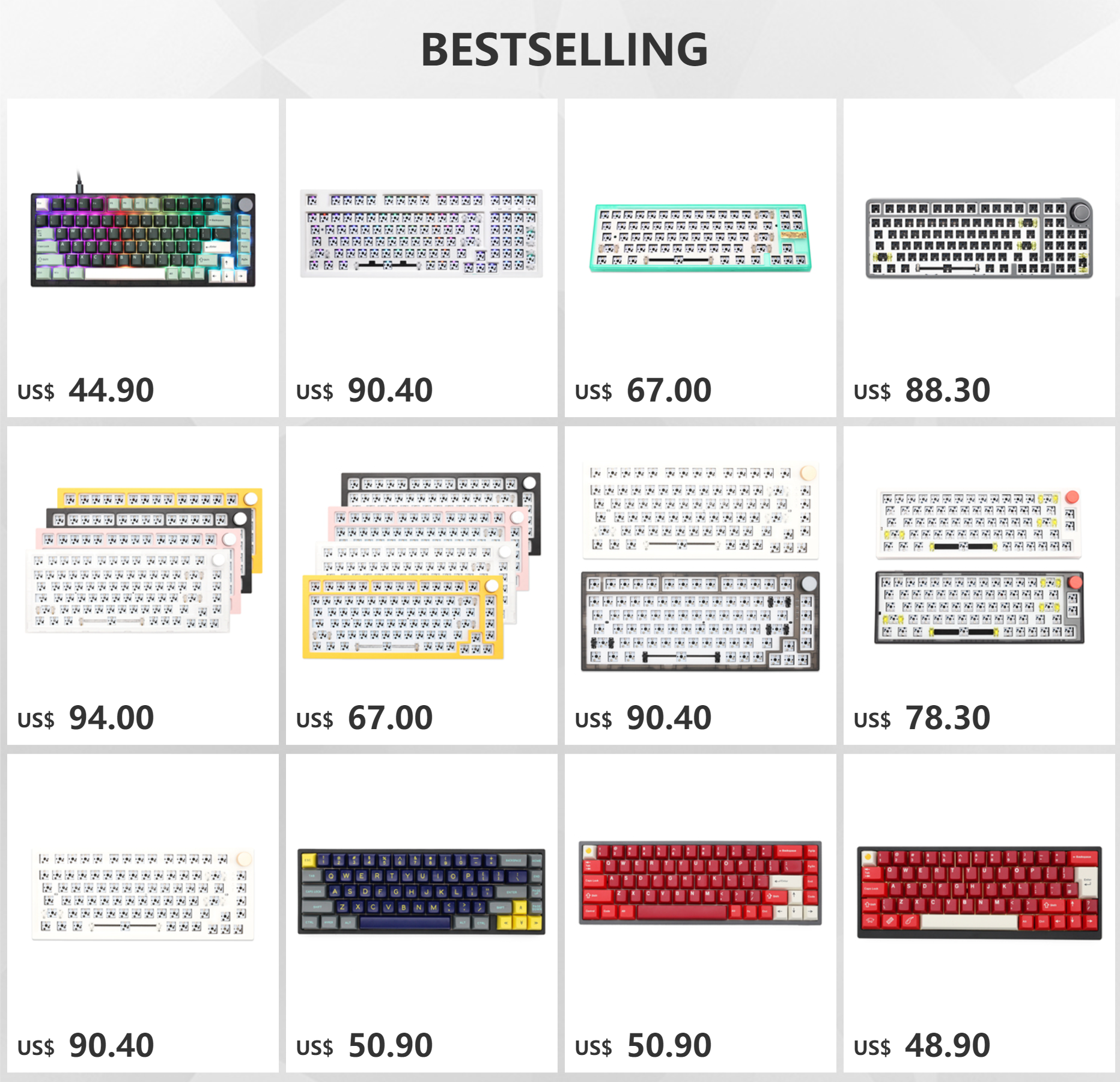 doubleshot keycaps para diy teclado mecânico cúbico para bm60 bm68 bm80 bm65 bm68