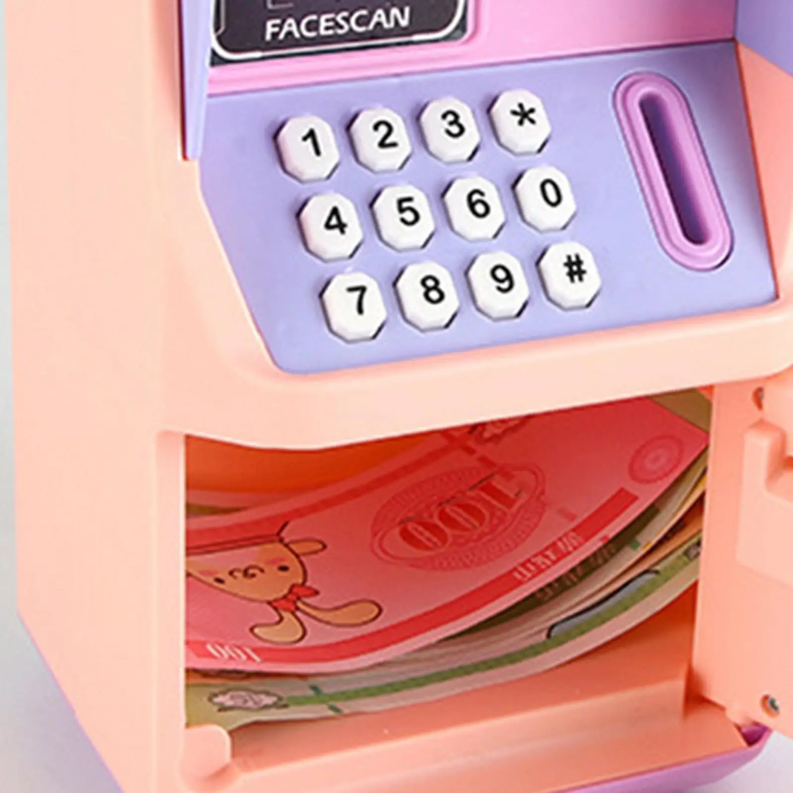 Kids Piggy Bank Auto Scroll Cash Battery Operated Money Saver for Boys Girls
