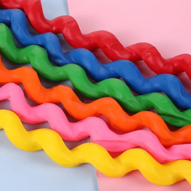 Spiral Twisted Latex Balloons 100Pcs 16