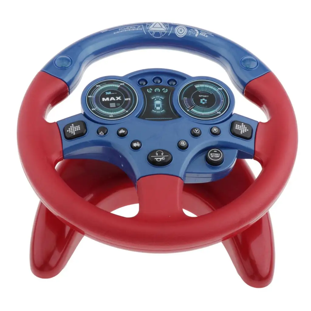 Simulated Portable Plastic Steering Wheel Game Learn Driving Pretend Toy