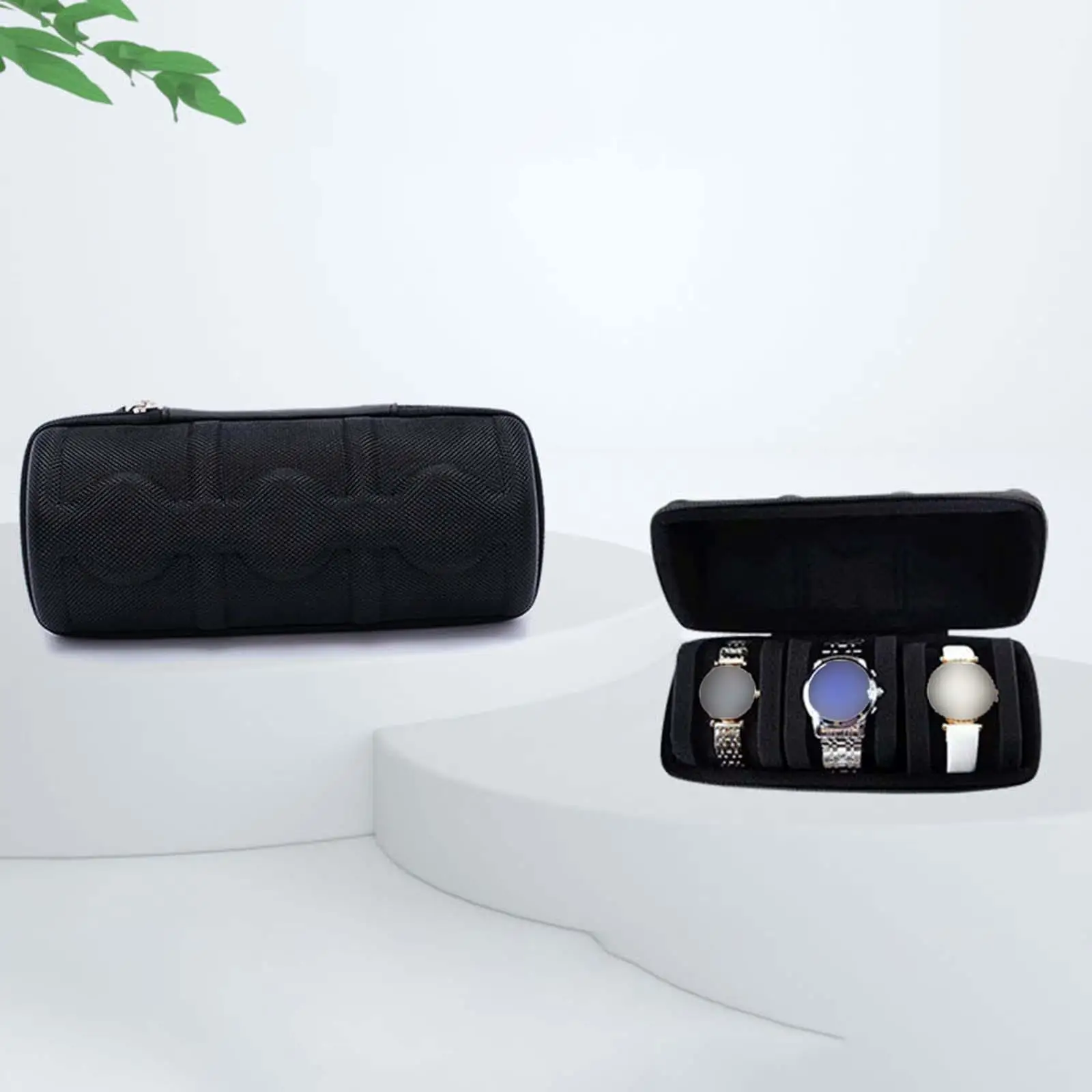 EVA Hard Shell Watch Case for Men Women Portable Watch Display Roll Organizer Watch Storage Box
