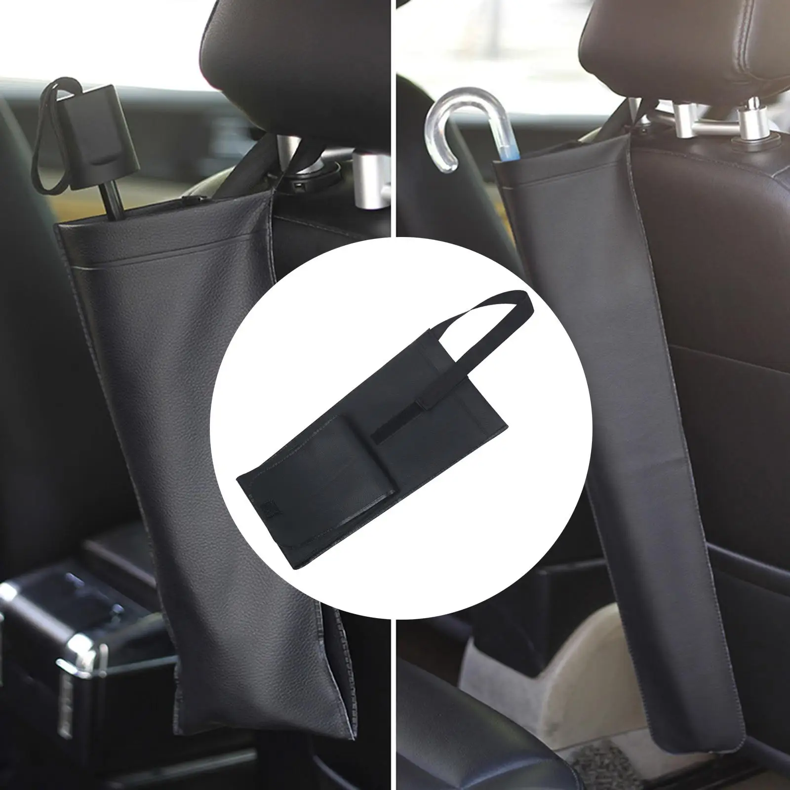 Car Umbrella Holder Folding Storage Pouches for Car Hanging Back Seat Umbrella Storage Holder Waterproof Reusable