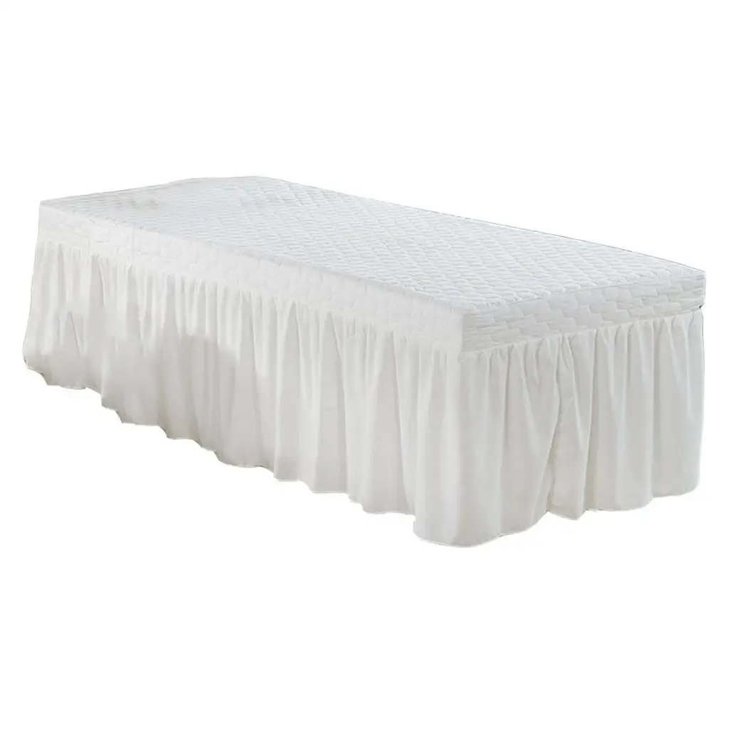 Massage Table Skirt Beauty Salon Bed Valance Sheet Cover Fit Bed within 73x28inch