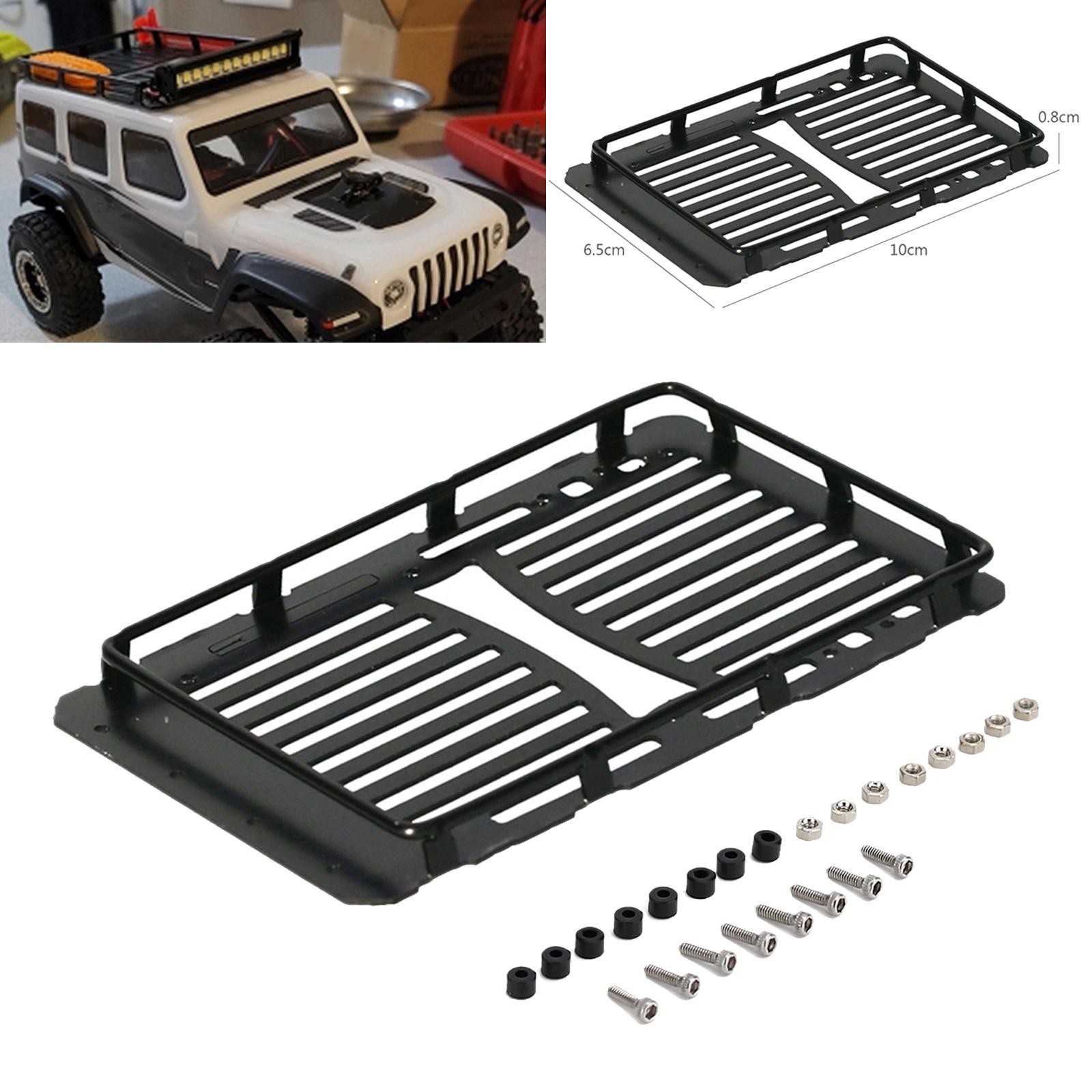 Metal Roof Rack Durable Luggage Carrier for Axial 1/24 RC Rock Crawler Parts