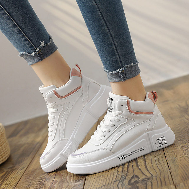 White Sneakers Women Casual Sports Running Shoes Ladies Fashion Trainers  Tennis Female Platform Vulcanized Shoes Woman Footwear