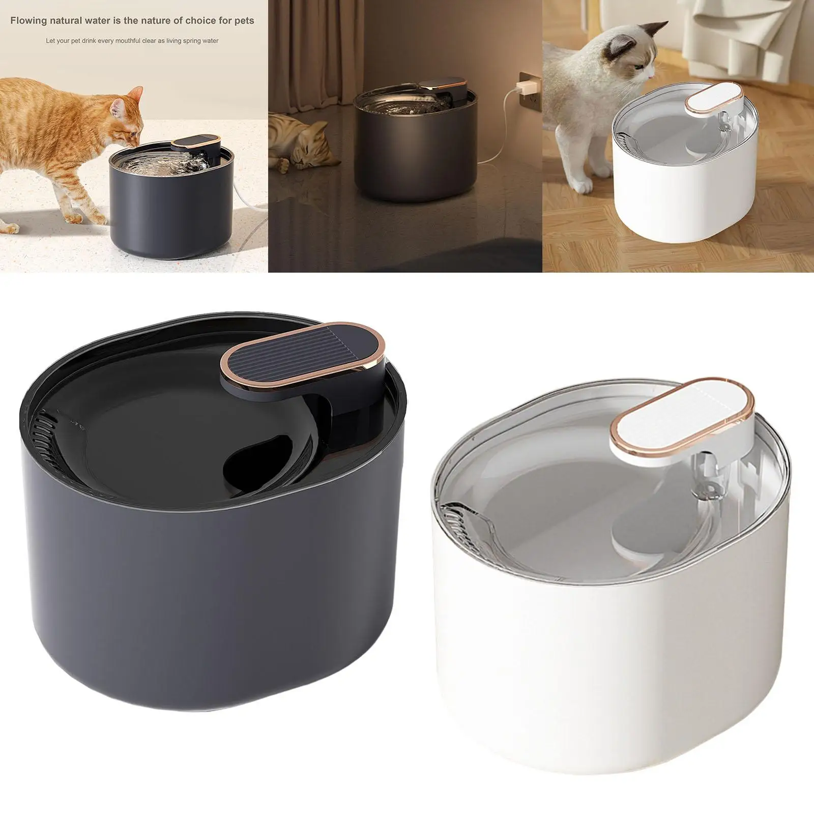 Cat Water Fountain Dog Drinking Bowl Dish Home Automatic Water Pet Dispenser