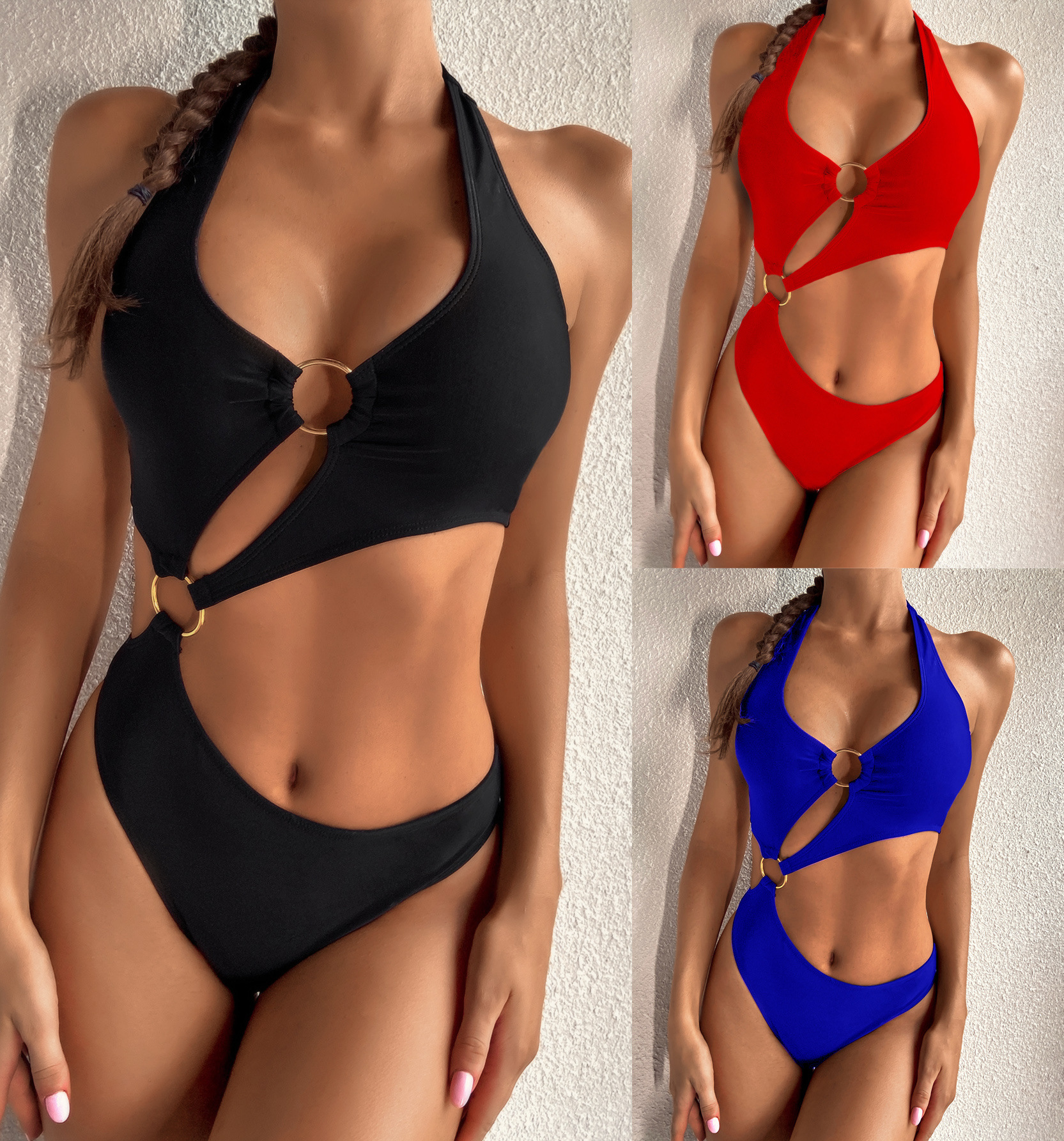 Monokini Praia Estilo Swimsuit