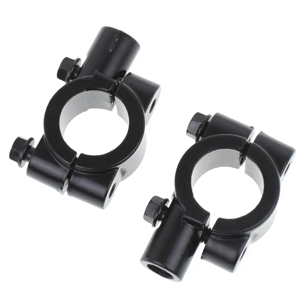 1 Pair 10mm  Handle Bar Handlebar Clamp Holders Universal for Motorcycle