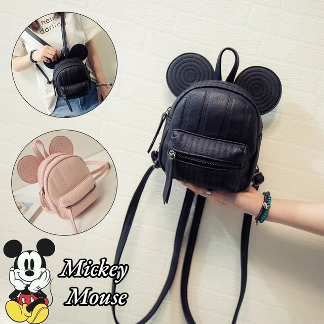 Disney Mickey Mouse Backpack For Girl Women Lady Luxury Designer Large  Capacity Handbags Student Shoulder Bag New 2022 - Wallets - AliExpress