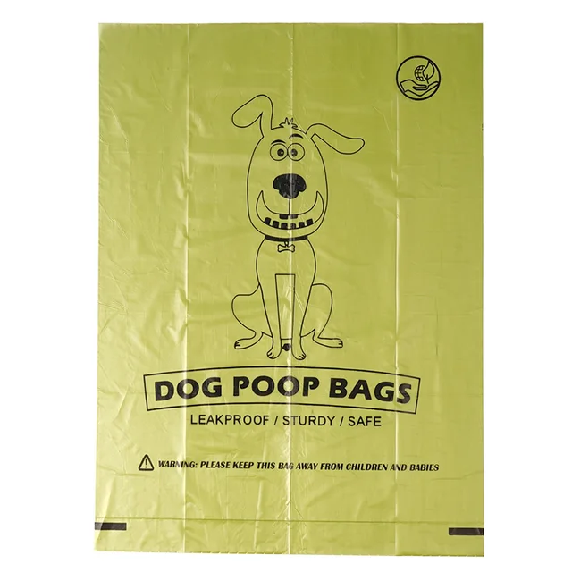 15Pcs/Roll Pet Dog Poop Bags Dispenser Collector Puppy Cat Bolsas Caca Perro  Outdoor Clean Sac Crotte Chien Dog Supplies Chiens - AliExpress