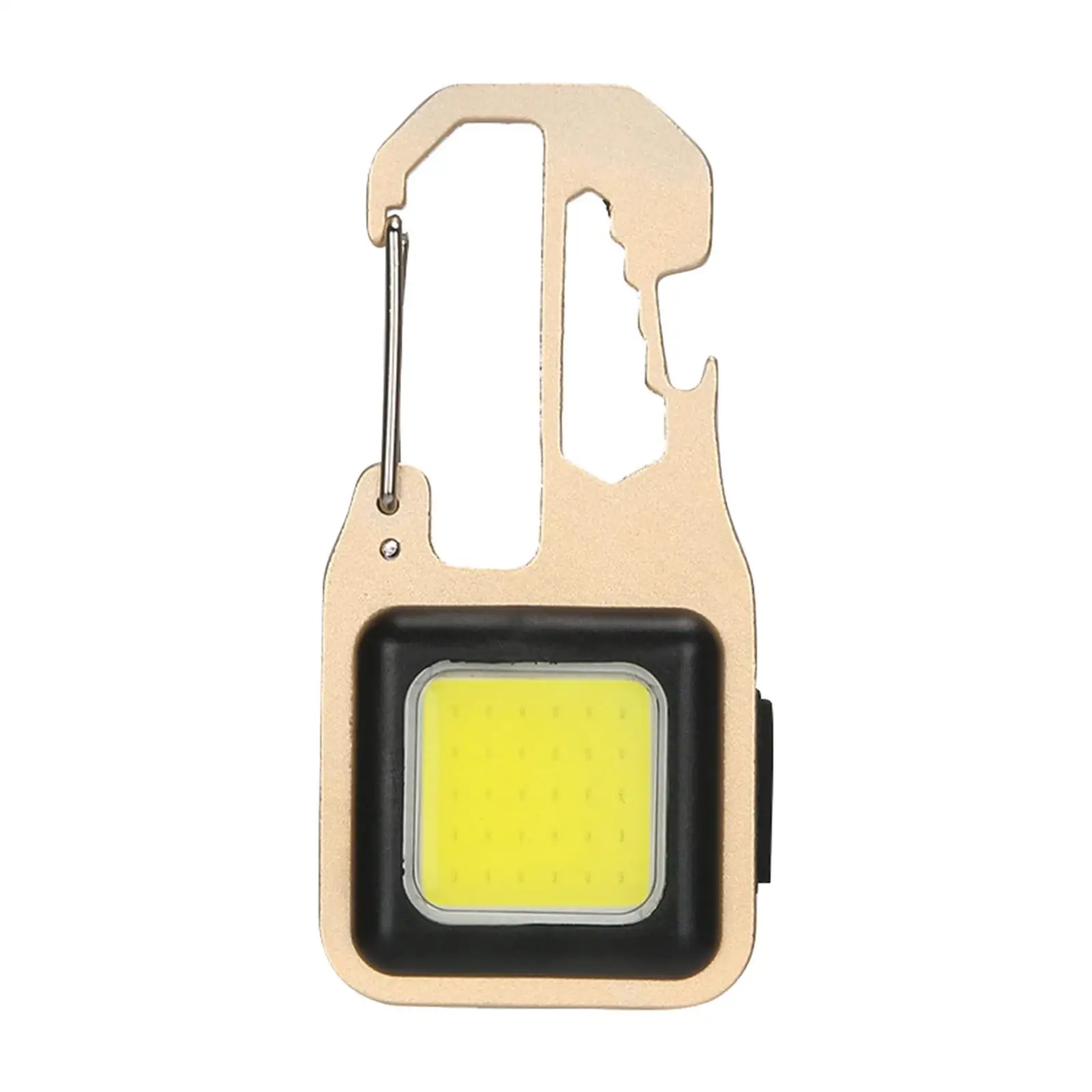 Compact COB flashlights Keychain Bottle Opener Camping Lamp Magnet Base Keyring pocket USB Rechargeable LED Torch Light