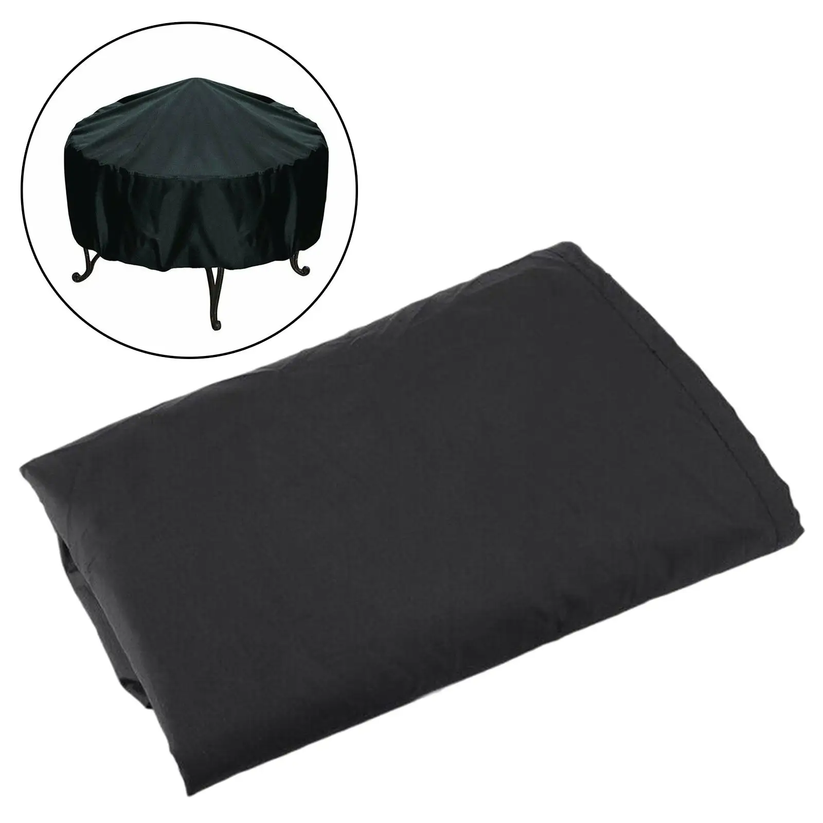 Round Grill Cover Waterproof Folding Weatherproof Stove Shield Protective Cover for Picnic Outdoor Barbecue Patio Accessories