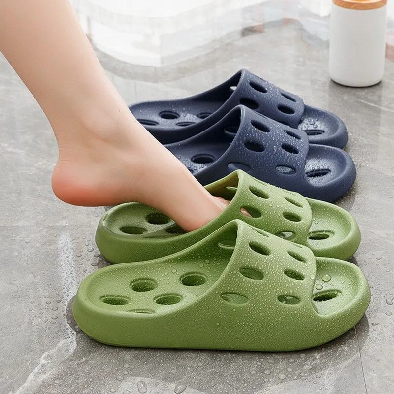 Title 22, Summer Men Shower Slippers Slides Bathroom Leak...