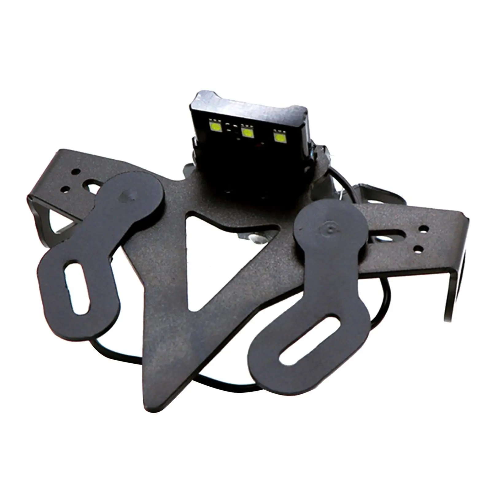 Stainless Rear Plate Holder with LED Light for   FZ-07  2013