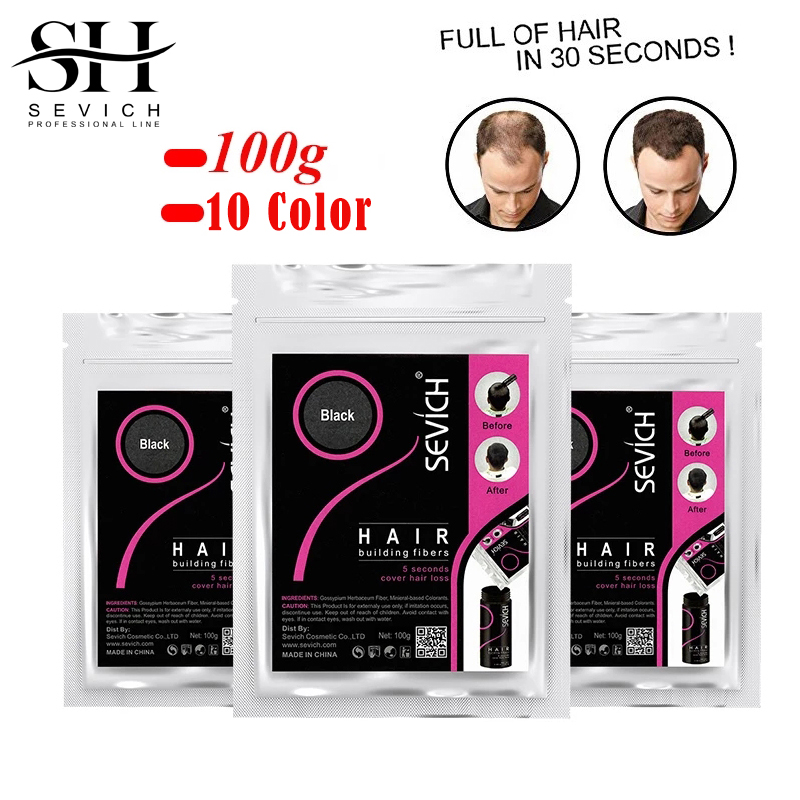 Best of Sevich 100g Hair Loss Product Hair Building Fibers Keratin Bald To Thicken Extension In 30 Second Concealer Powder For Unsex Reviews & Tips