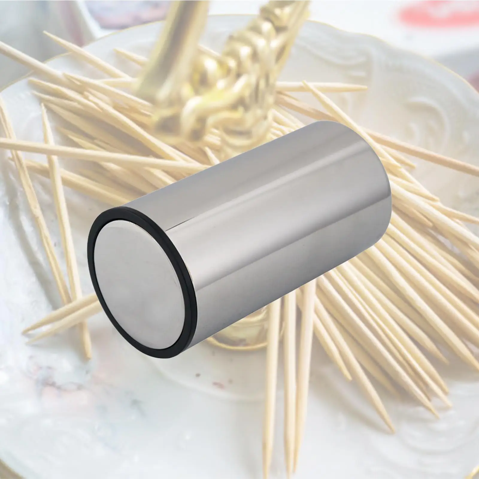 Press Toothpick Box Convenient Durable Toothpick Dispenser for Dining Table Kitchen