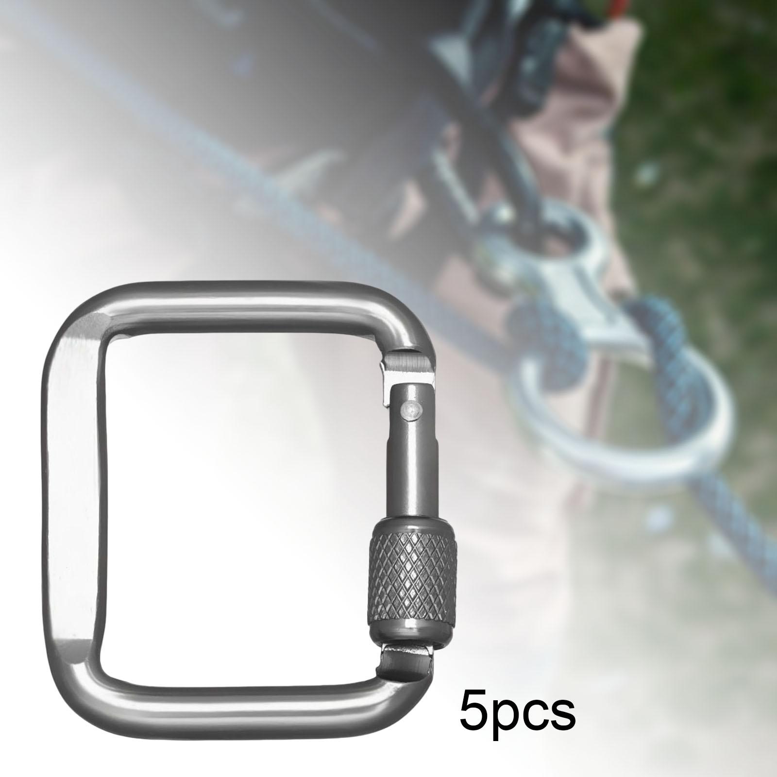 5 Pieces Carabiner Clip Anything for Mountain Travel Camping