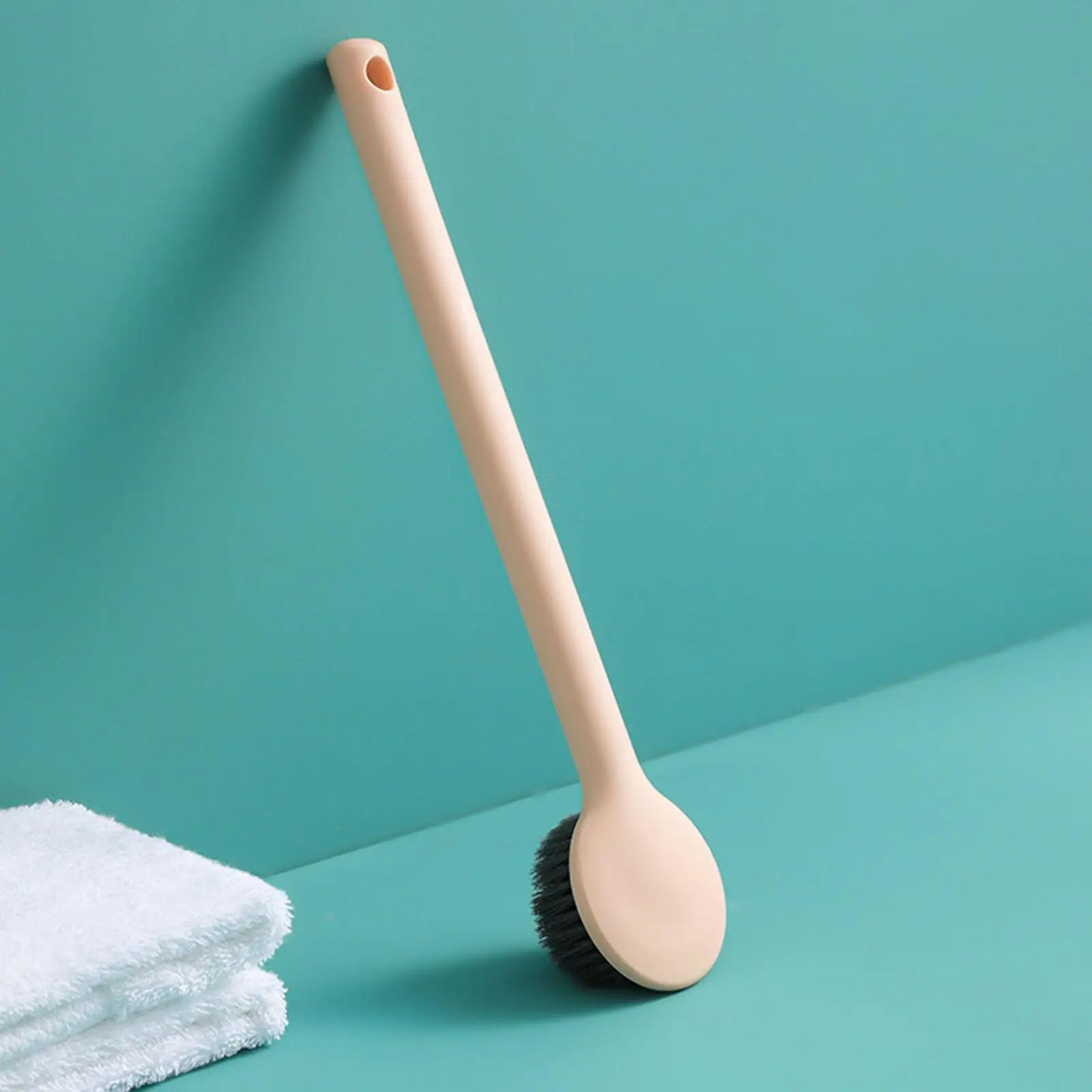 Long Handle Bath Brush Exfoliating SPA Wet or Dry Brushing Body Massager for Men Women Elderly