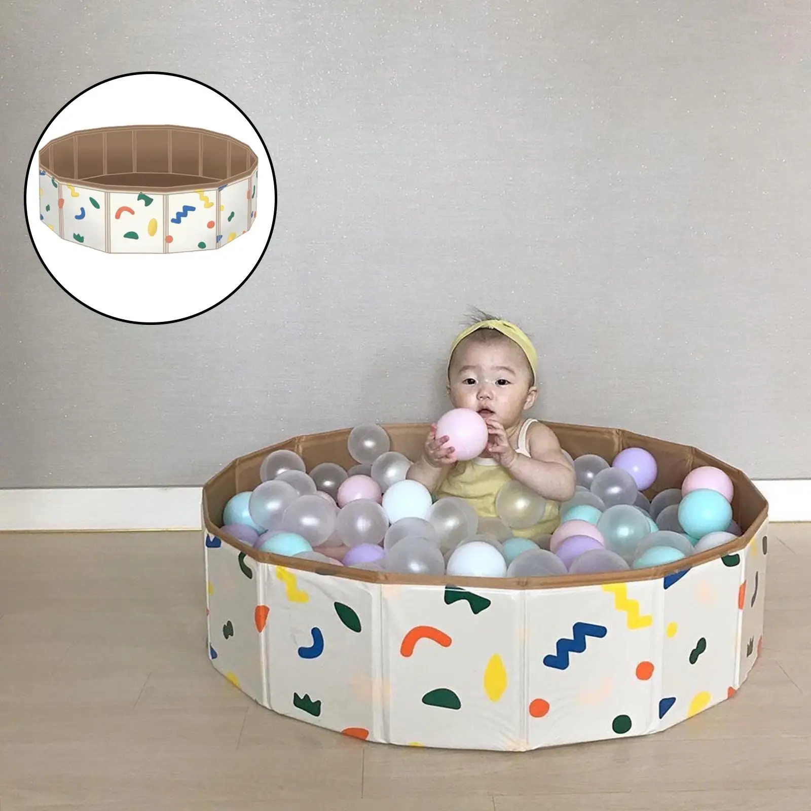 Foldable Baby Swimming Pool Fences Game Barrier Indoors Ball Pool Gifts