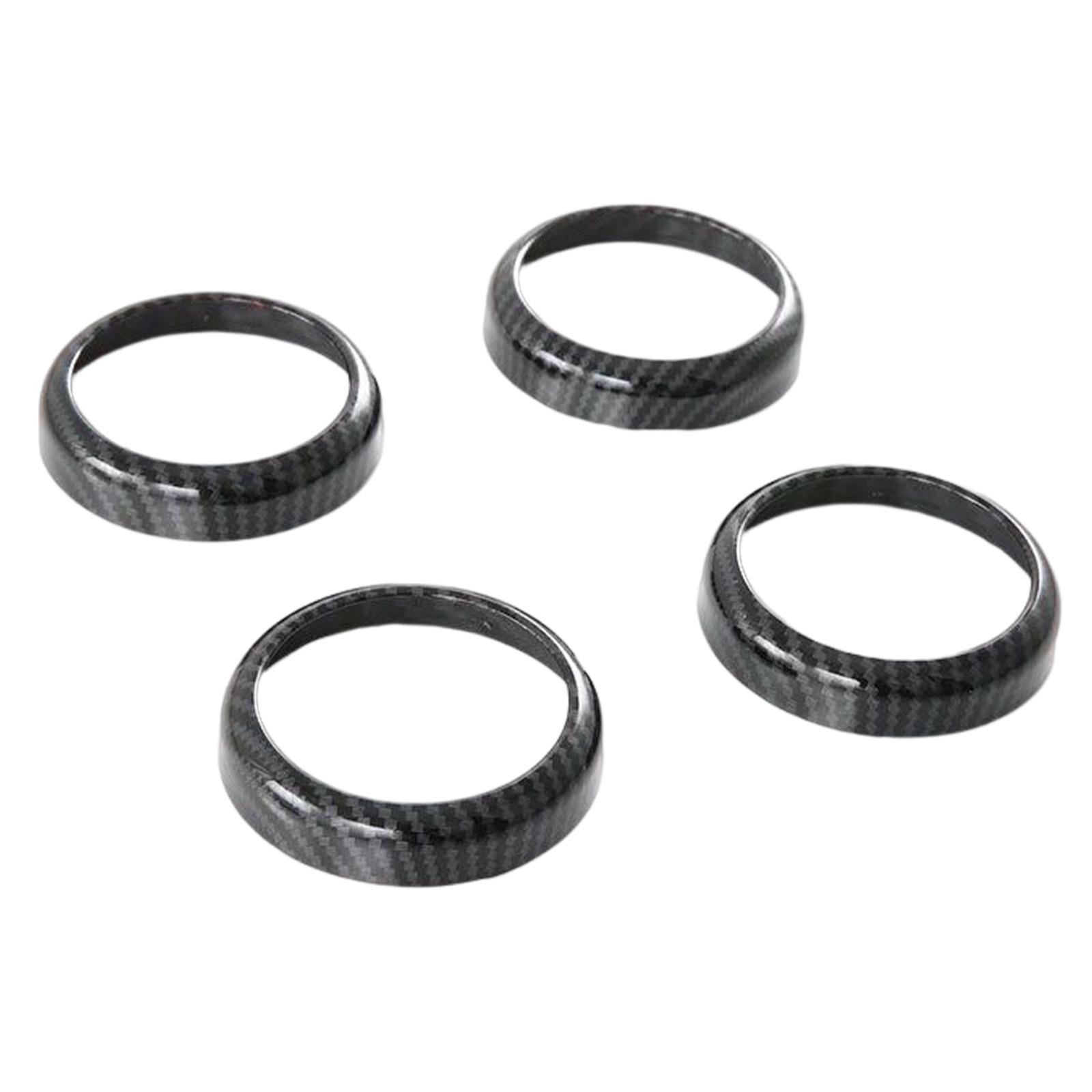 4Pcs Door Speaker Rings Stickers Replaces Decorations Decal Trims for Byd Atto 3 Yuan Plus 2022-2023 Easy Installation