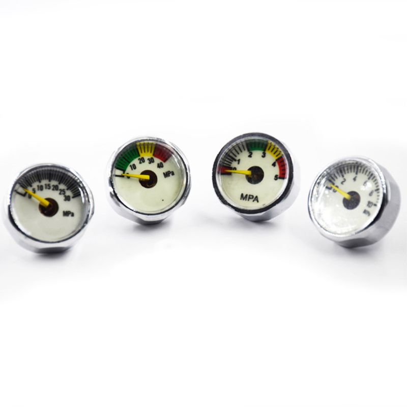 Description Picture 2 of itemTire Pressure Gauge Workmanship Design High Pressure Gauges Luminous Metal Pressure Gauge Diameter 25mm/0.9inches