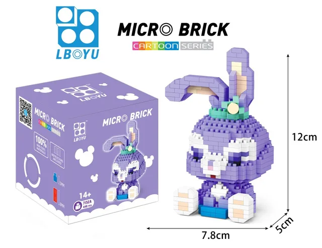 33CM Very Large Stitch StellaLou Building Block DIY Bricks Toy Small Grain  Brick for Kid over 12 Years Adult Gift 3300pcs