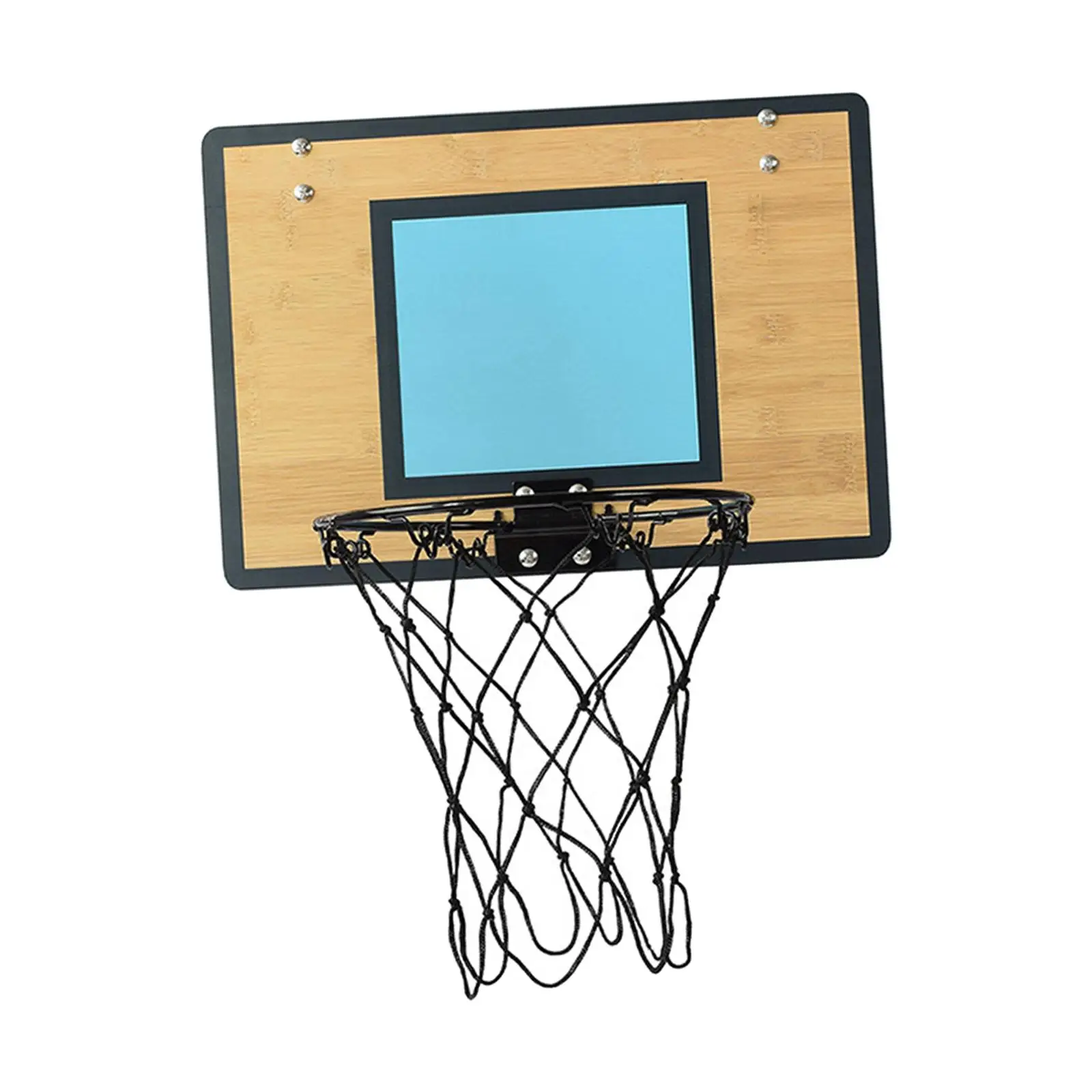 Mini Basketball Hoop over The Door Bamboo Backboard Basketball Goal Basketball