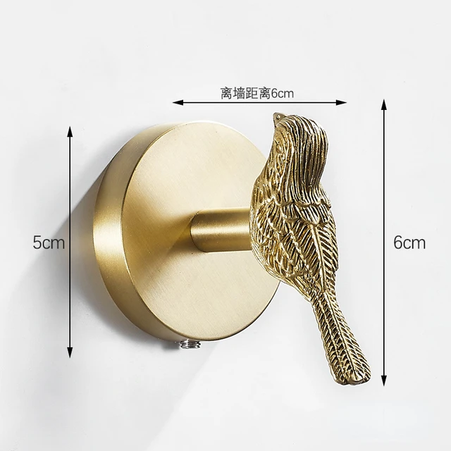 Nordic Creative Vintage Brass wall Hook bow decorative Hook Wall Hook  Bedroom porch bathroom hanging coat and hat hook - AliExpress