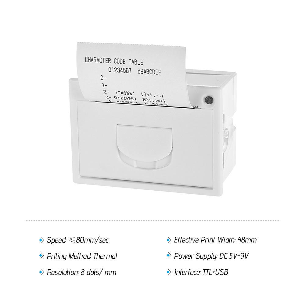 RS232, TTL USB, Bilhete de Recibo, Impressão