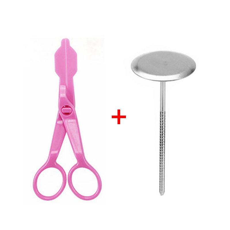 2 Teile/satz Piping Blume Schere Nagel Sicherheit Rose Decor Heber Fondant Kuchen Dekorieren Tablett Creme Transfer Backen Gebäck Werkzeuge – Detail 14