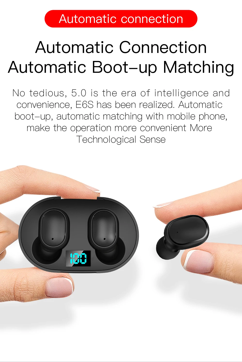 TWS E6S Bluetooth Earphones 