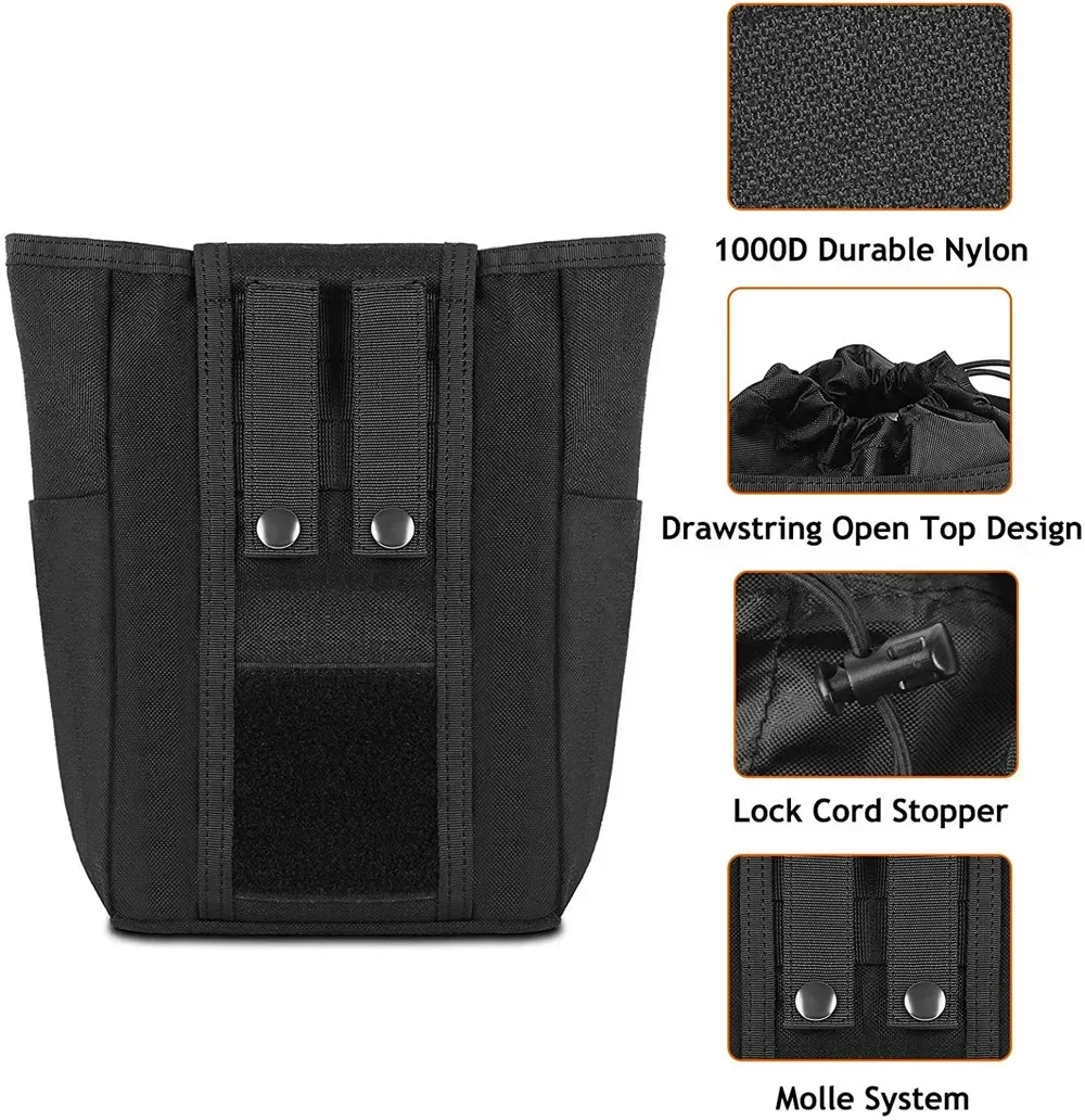 Faltbare Molle Dump Drop Pouch Ammo Magazin Hüfttasche Outdoor Sport Jagd Utility EDC Werkzeug Zubehör Klappbare Erholung Tasche – Detail 9