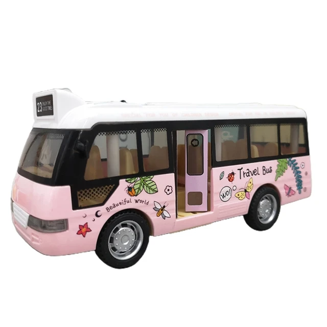 Ônibus urbano realista puxar para trás brinquedos modelo infantil jogos de  mesa melhor presente - AliExpress