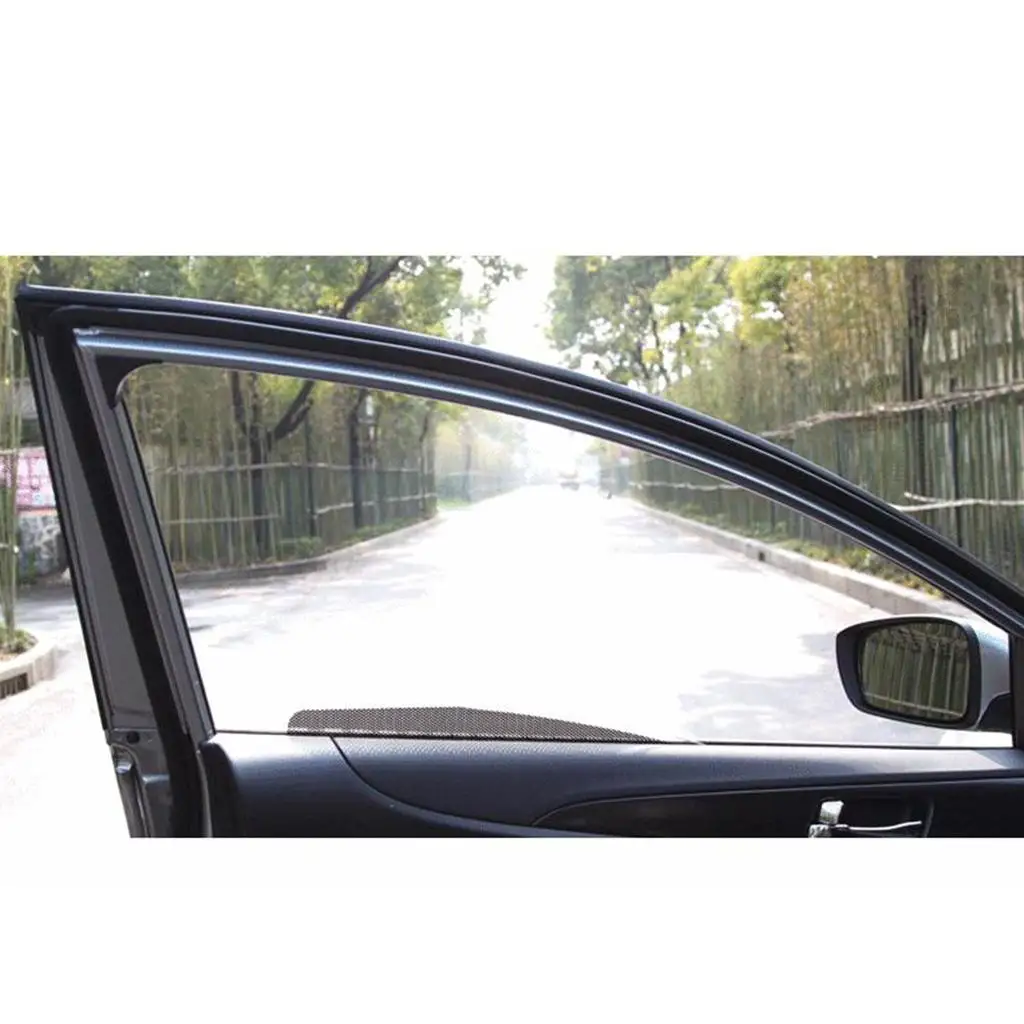 2x Car Auto Side Window Film Windshield Sun Shade Sticker PVC Protector