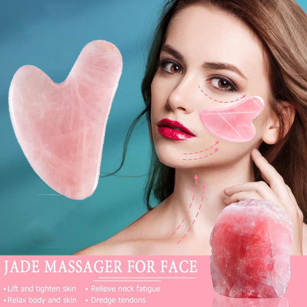 Best of Beauty Health Gua Sha Scraper Massager For Face Natural Resin Bianstone Jade Gua Sha Board Skin Care Face Body SPA Massager Tool Reviews & Tips