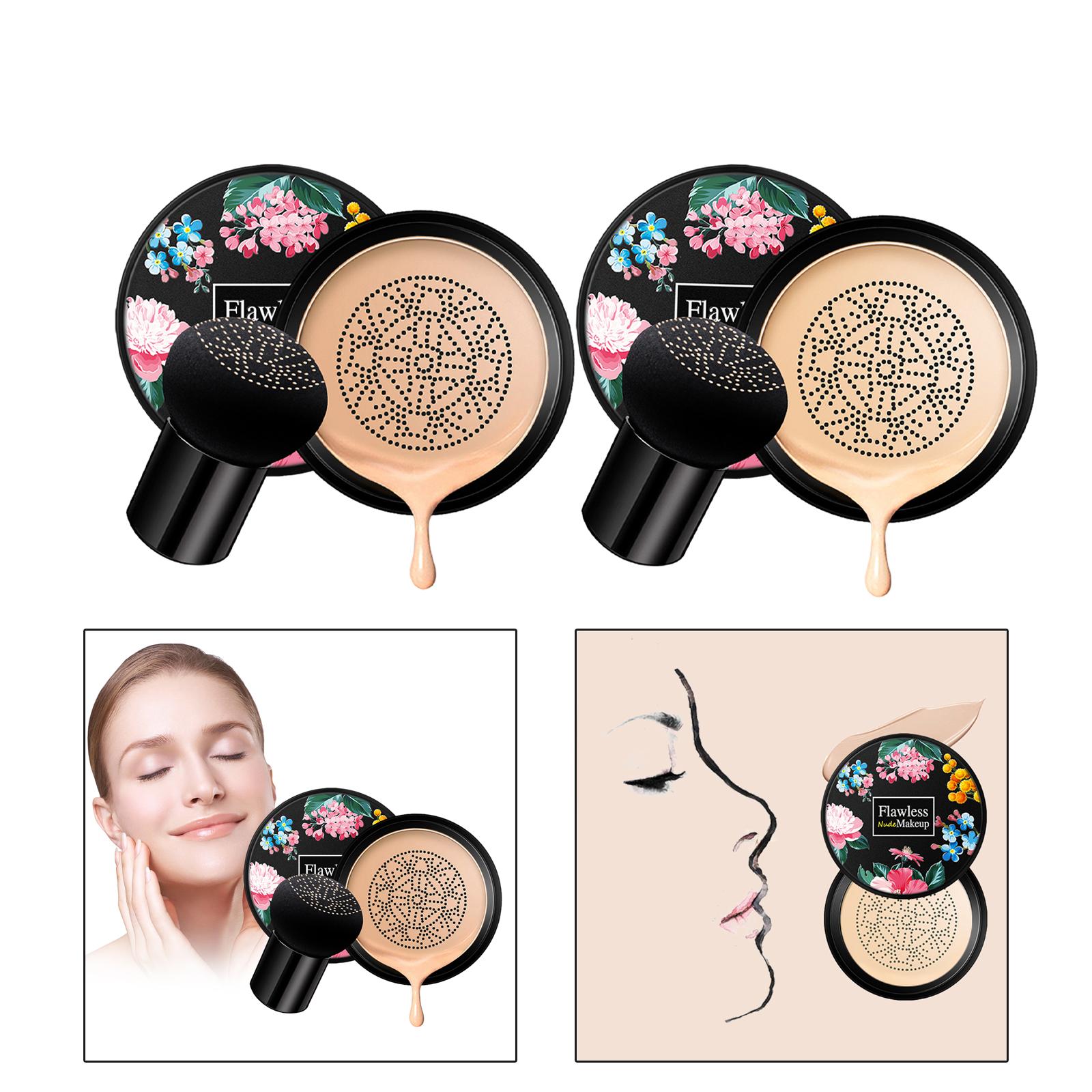 Air Cushion cc Cream Smoothly Makeup Waterproof Matte Natural Light Weight Even Skin Pigment Concealer Liquid Foundation BB