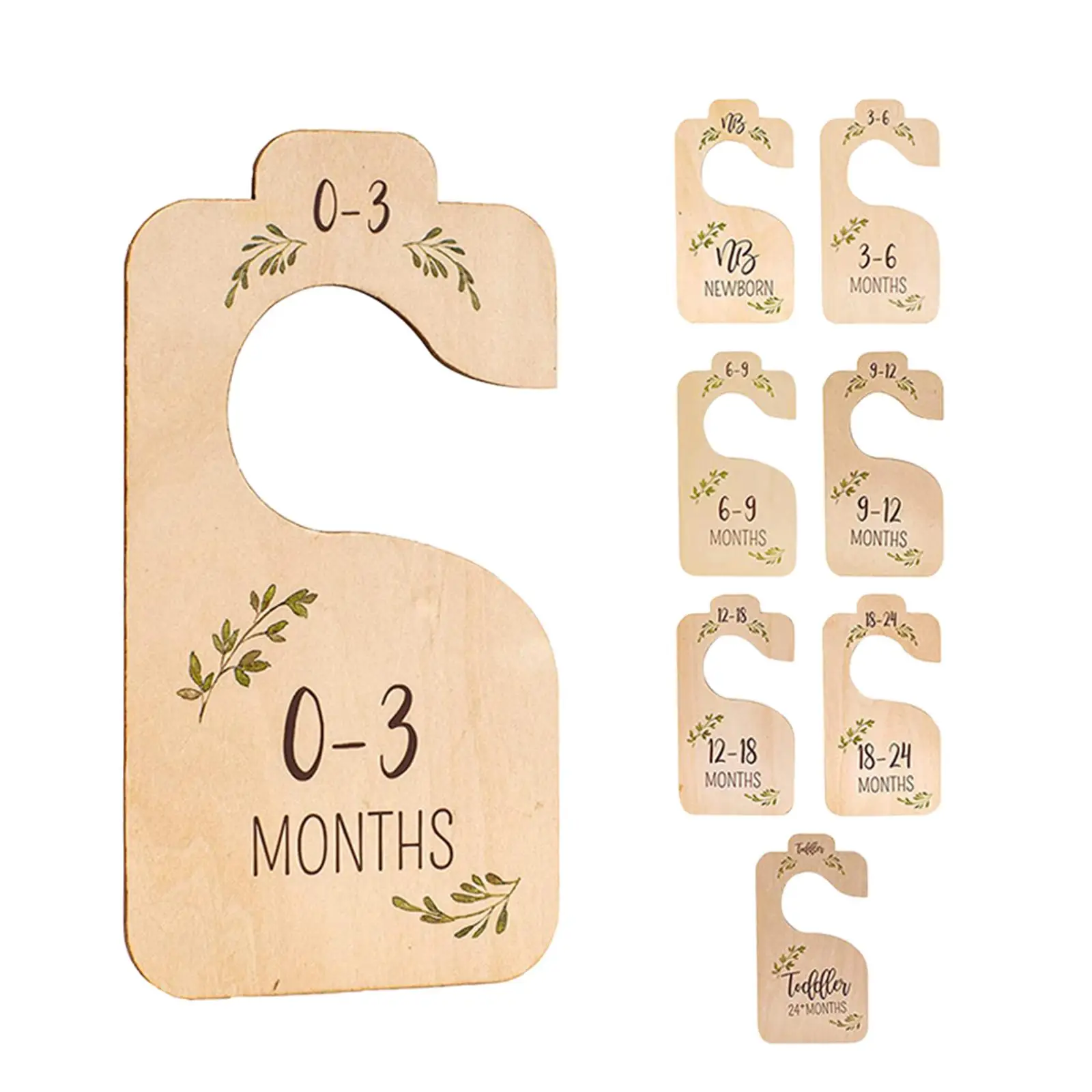 8 Pieces Adorable Newborn Baby Clothes Dividers Organizer