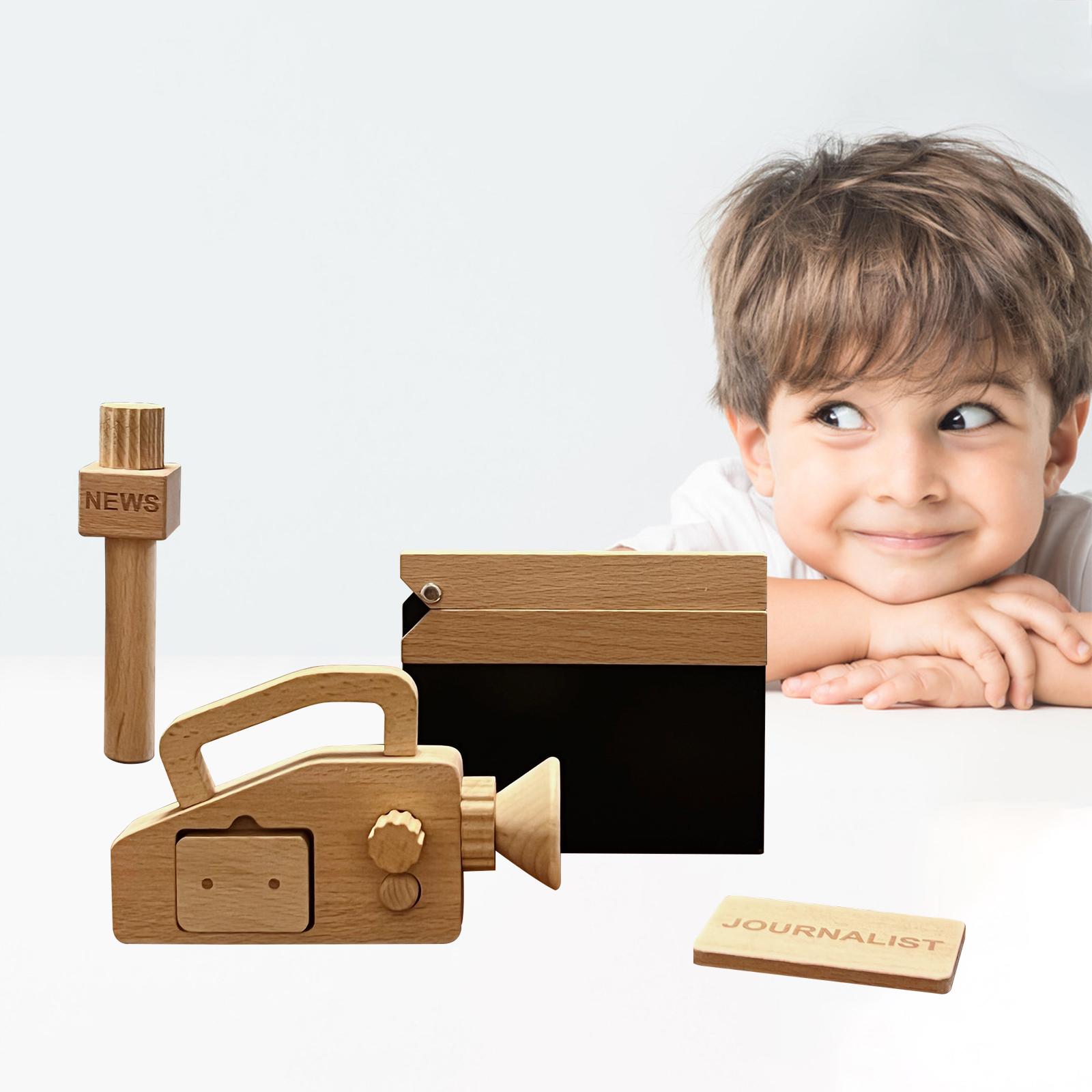 Journalist Pretend Play New Year Gifts Role Play Props Educational Toy for Boys Girls Children Imagination Develop Social Skill