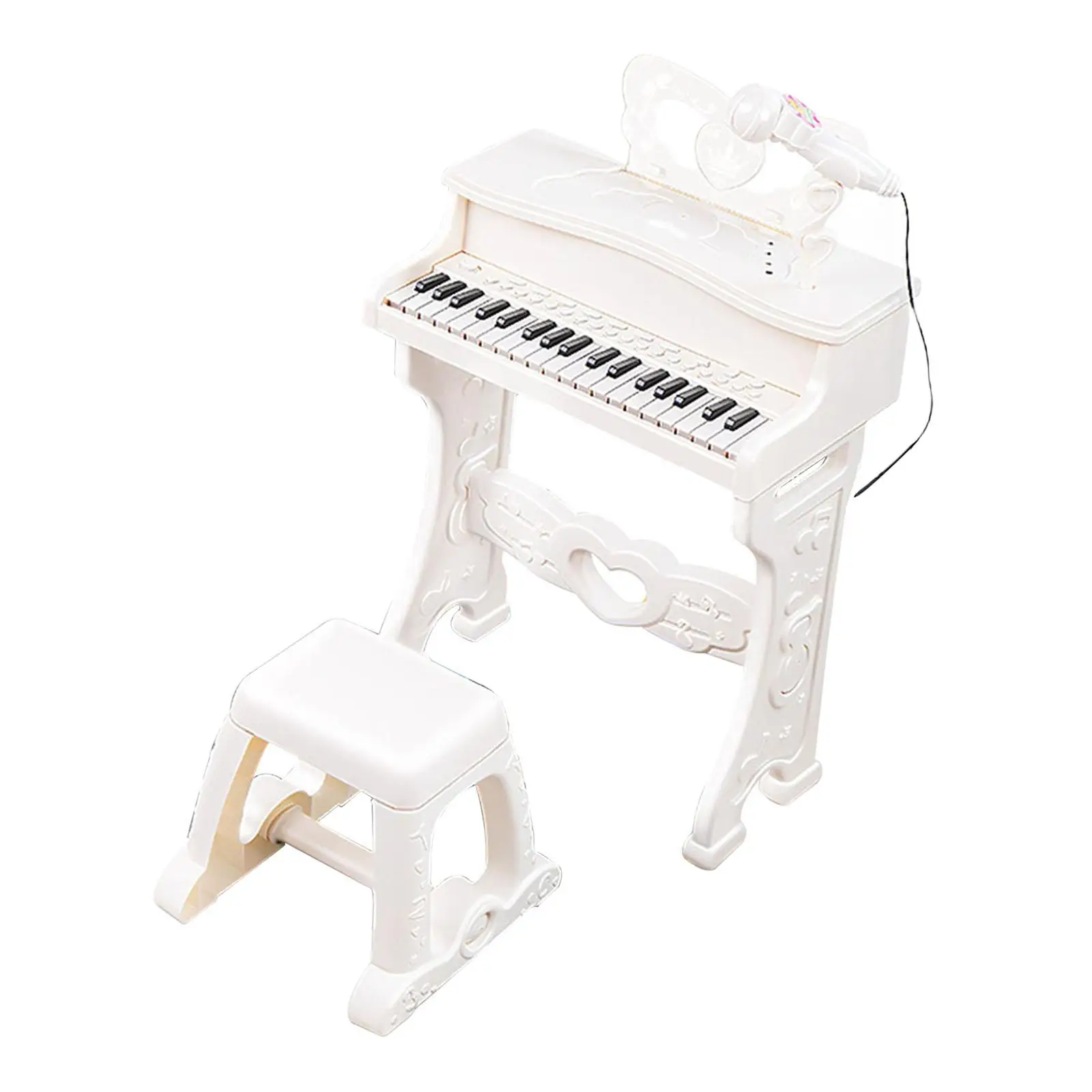 Keyboard with Microphone Educational Toy 37 Key Electronic Piano for Children
