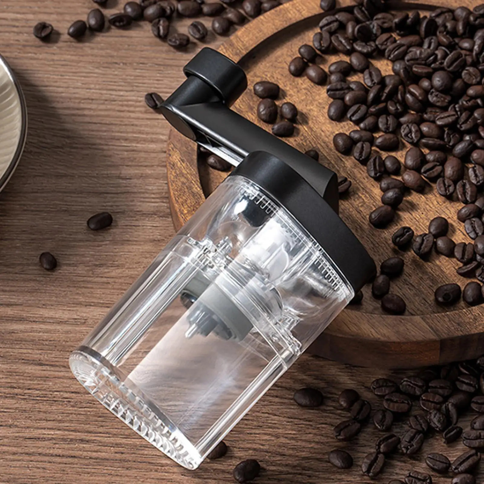 Hand Crank Coffee Grinder with Ceramic Burrs Coffee Lover Gift Maker Machine Small Burr Coffee Grinder for Travel Camping