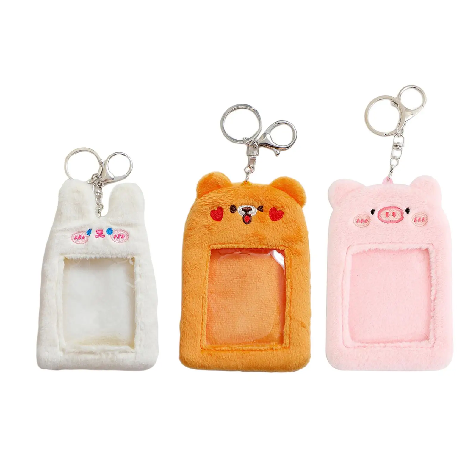 Cute Plush Photocard Holder Photo Sleeves Photocard Holder for Game Cards