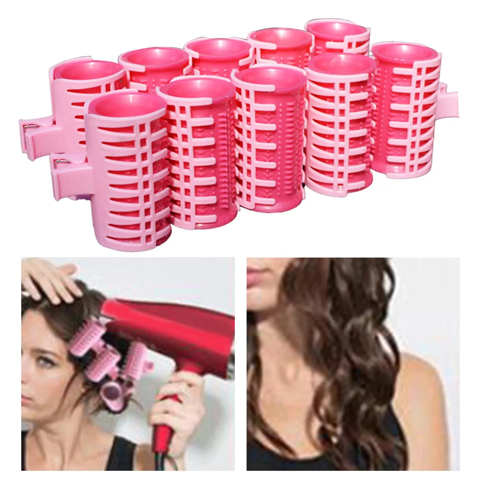 Roller Curlers  Grippers Protable Volumizing Folding Self  Hairdressing Set for Hair Salon Teens Girl 